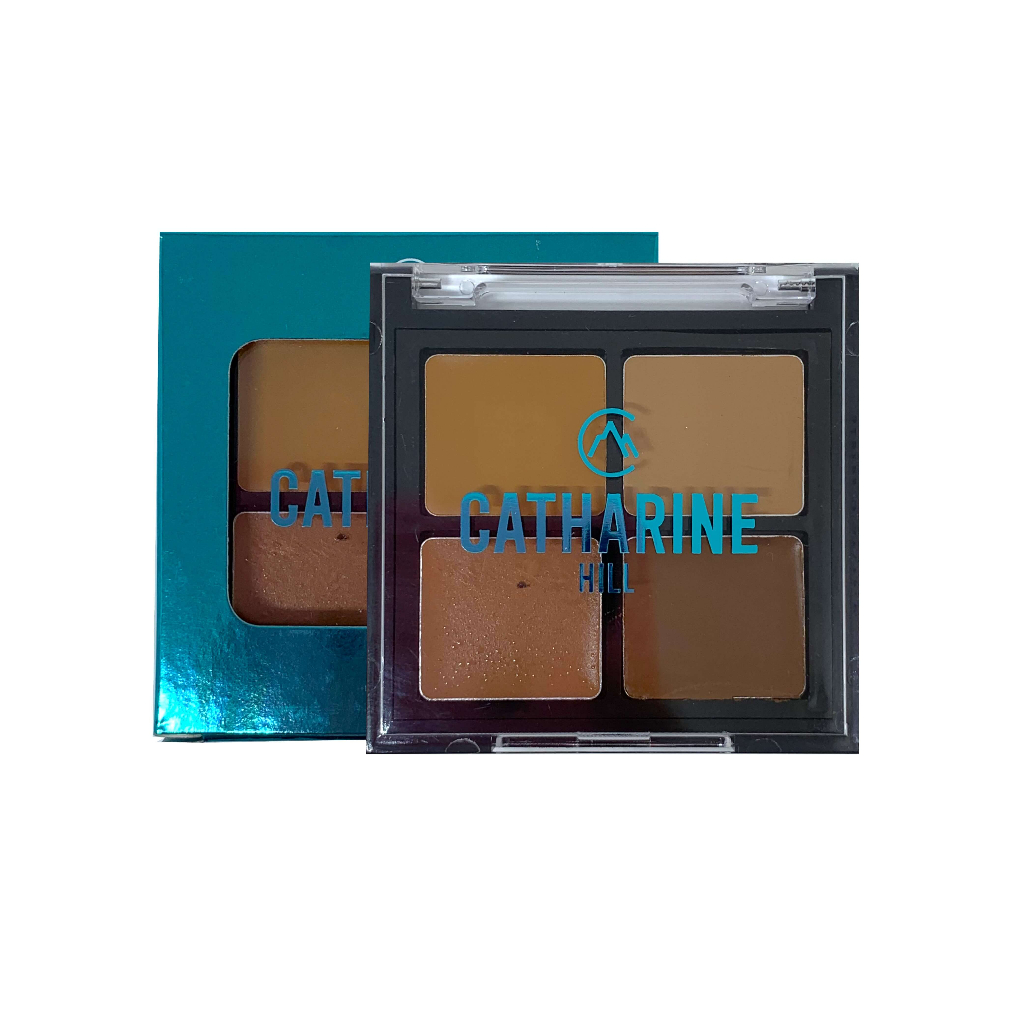 Quarteto de Corretivos Pele Escura Catharine Hill 4 Cores HD A Prova D'Água