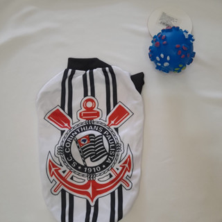 camiseta corinthians para cães e gatos