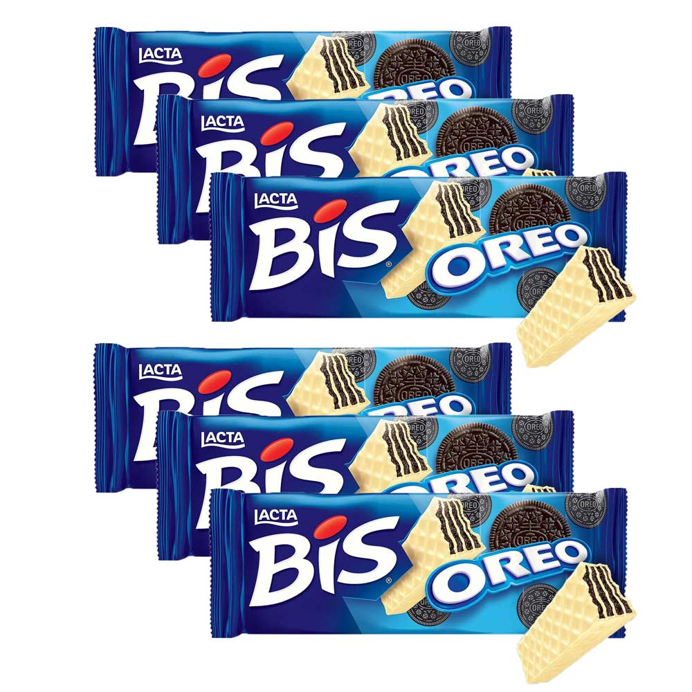 Kit 6 Chocolates Bis Oreo - Lacta