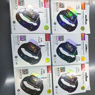 Película UV Relógio Smartwatch Vidro Temperado Premium Curvada