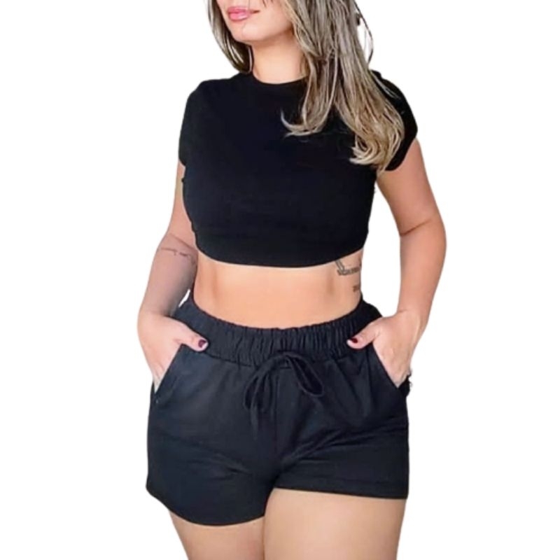 Shorts Moda Moletinho Shortinho Soltinho E Confortável Unid.
