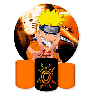 Painel Redondo e Capas de Cilindro Sublimados Tema Anime
