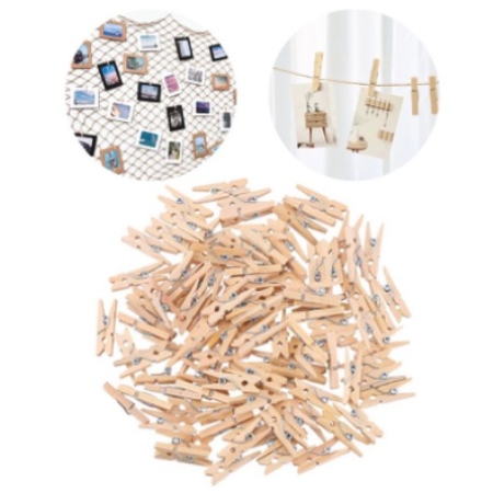 100 Mini pregador / Mini prendedor 2,5cm em Oferta na Shopee