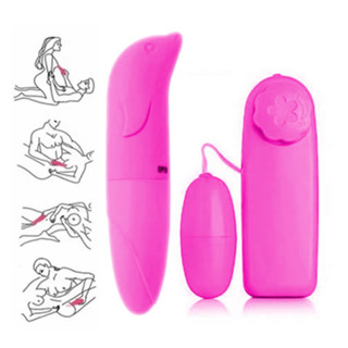 Kit Vibrador Feminino Ponto G Golfinho + Vibrador Bullet Sex Shop