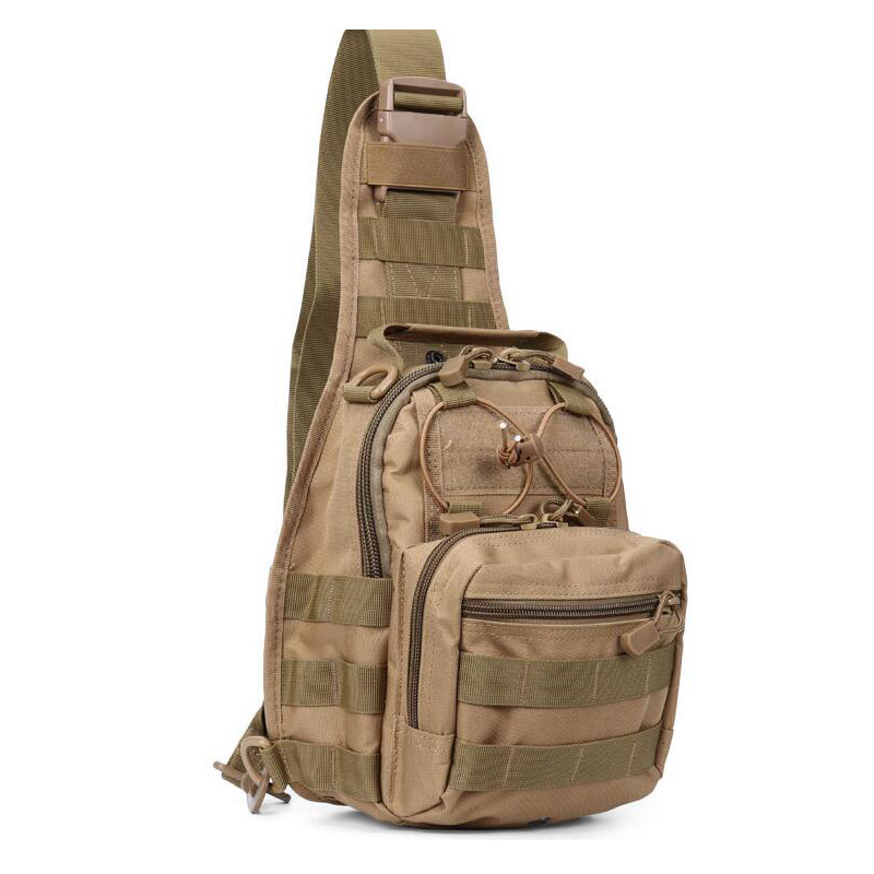 Bolsa Bag Tática Militar Transversal Com Ajustes Oxford + Bandeira de Brinde