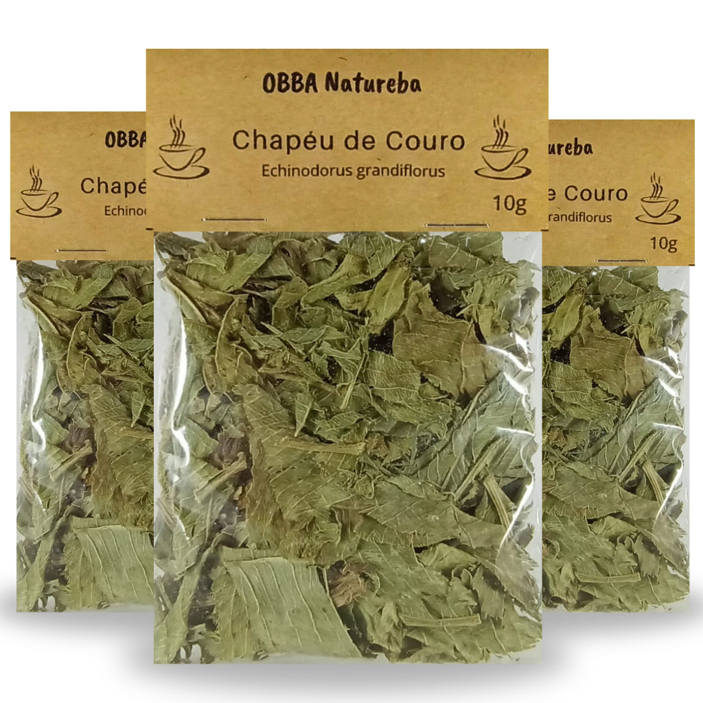Kit com 3 Chás de Chapéu de Couro | Verdadeira Erva do Pantano | Própria para Chá em Oferta na Shopee