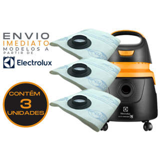 Saco Aspirador De Pó Electrolux Descartável 3 Unidades AQP10 AQP20 A10N1 AWD01 FLEX S ACQUA POWER FLEX 1400S A10T GT2000 em Oferta na Shopee