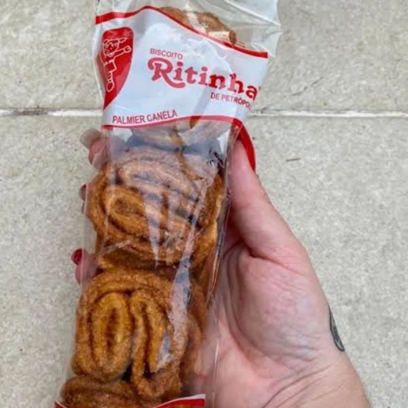 Biscoito Palmier Canela. 1 quilos em 10 pacotes de 100 gramas. em Oferta na Shopee