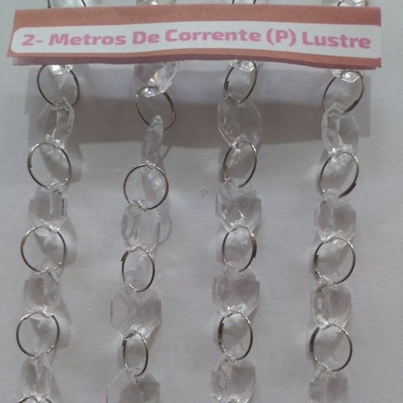 2 Metro de Corrente Cristal Acrílico para Lustres