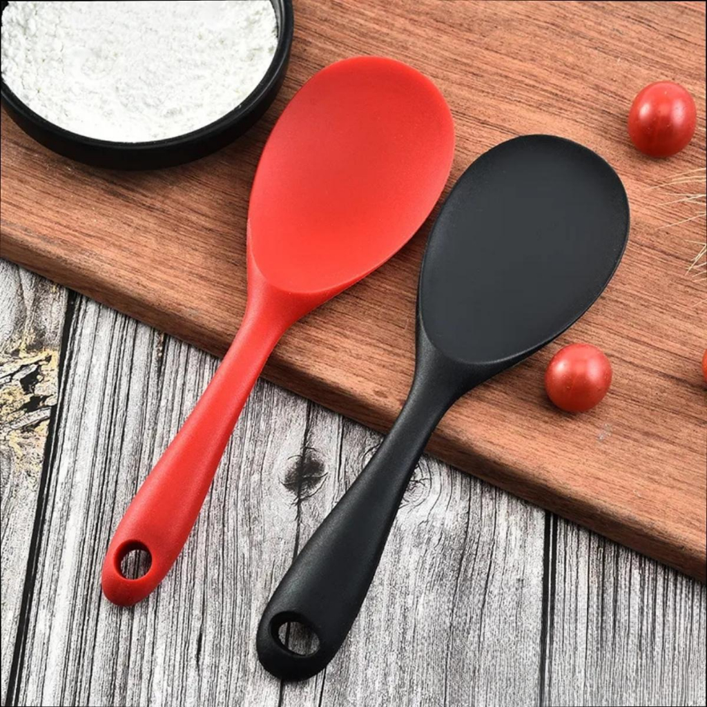 Colher De Arroz Em Silicone Panela Elétrica Rigida Utensílios De Cozinha Talher