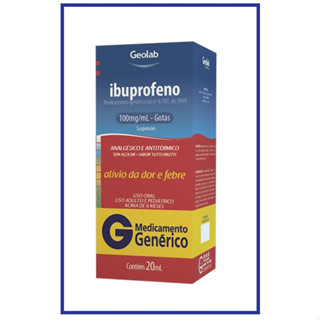 Ibuprofeno 100Mg/ml Suspensão 20Ml - Geolab