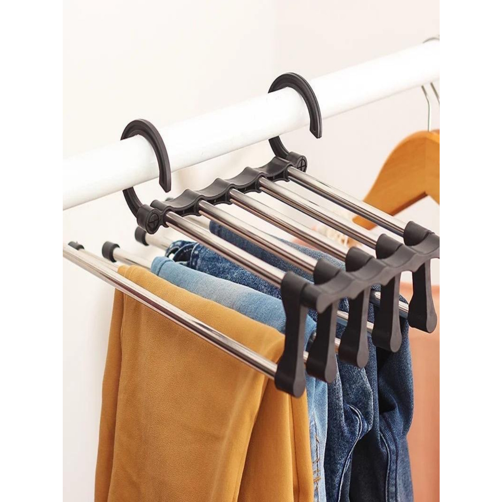 Top Cabides Organizador Dobrável Calças Multiuso Inox em Oferta na Shopee