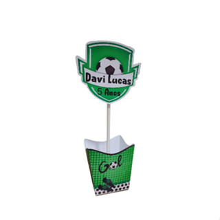 CAIXA CACHEPO / CENTRO DE MESA PERSONALIZADO FUTEBOL Lembrancinha Aniversário