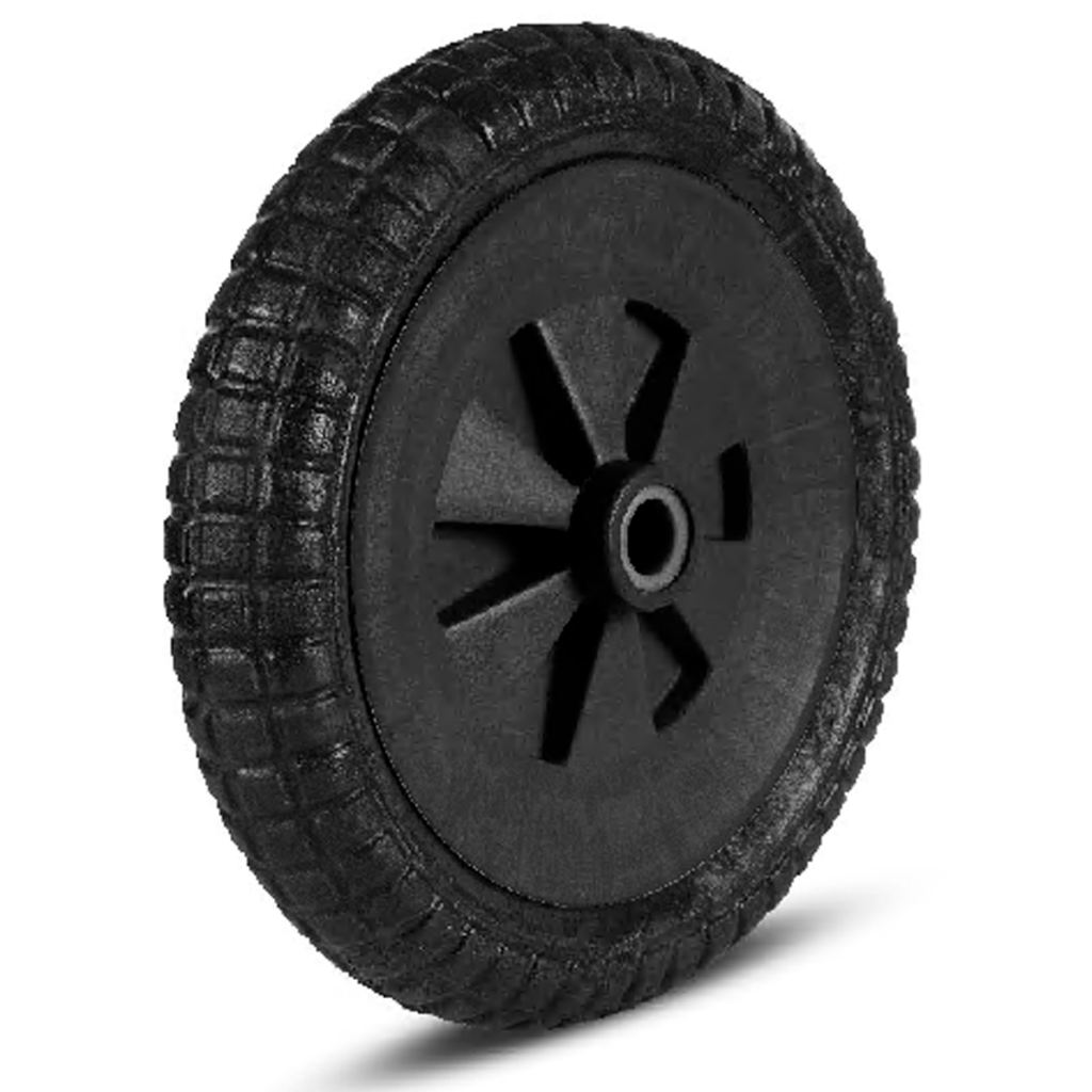 Pneu Roda Maciça Para Carrinho De Mão Não Fura Eixo 325x65 3/4" - 1" Pol. Constr
