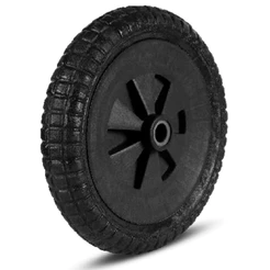Pneu Roda Maciça Para Carrinho De Mão Não Fura Eixo 325x65 3/4" - 1" Pol. Construção Profissional
