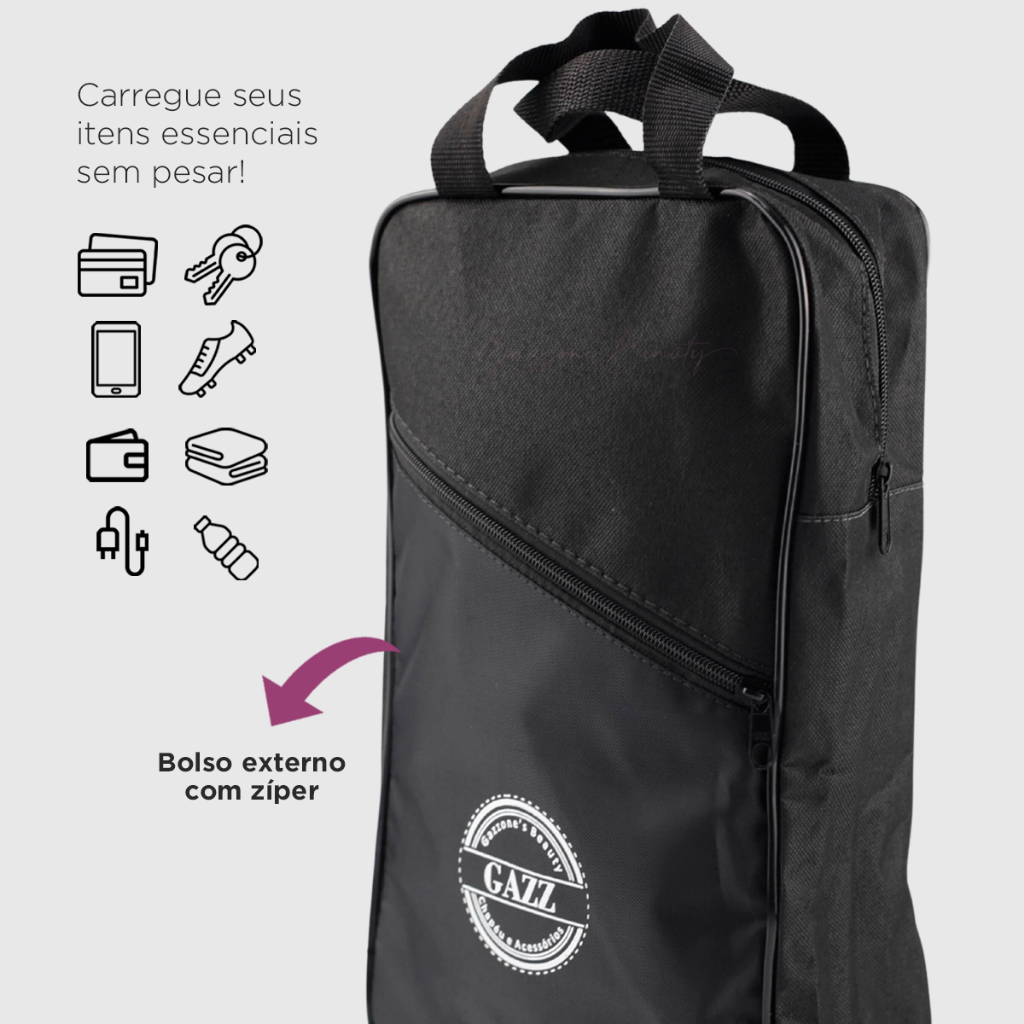 Necessaire Grande Preta Porta Chuteira Esporte Futebol Unisex Com Alça Pronta Entrega Promoção — imagem 2 de 2