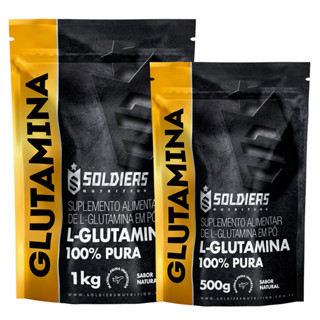 Kit: Glutamina 1Kg + Glutamina 500g - 100% Pura Importada - Soldiers Nutrition