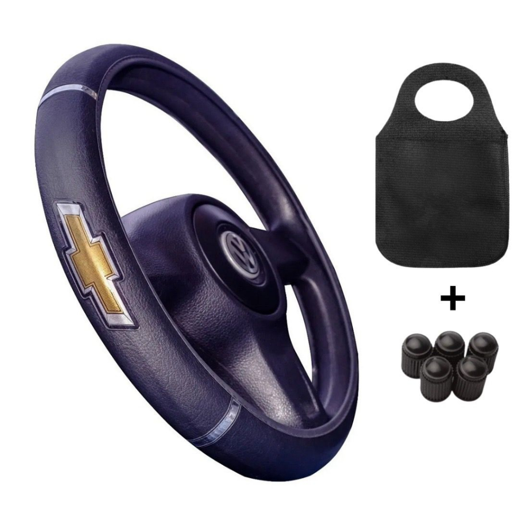 Capa Volante Chevrolet + Lixo De Carro em Oferta na Shopee