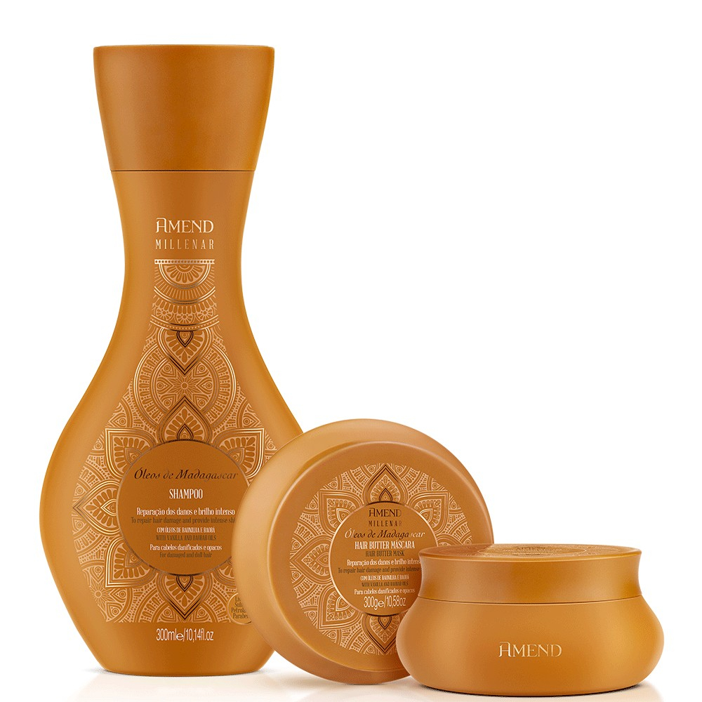 AMEND KIT MILLENAR ÓLEOS DE MADAGASCAR | 2 PRODUTOS - Beauty