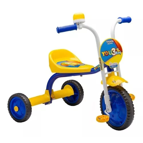 Triciclo You Boy Nathor You 3 Boy Azul E Amarelo - Mom & Baby