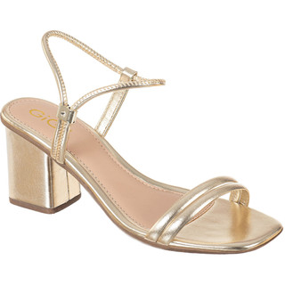 Sandália Feminina GiGiL Salto Baixo Bloco Quadrado Moda Blogueira Verão Confortável em Oferta na Shopee