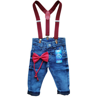 Calça Jeans culote Bebe Menino Com Elastano Tam P,M e G.