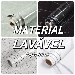 papel de parede Adesivos para cozinha Brilhante Lavável 4,5 Metro x 60 cm Resistente a Agua/Óleo