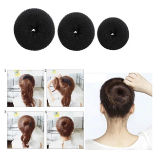 2 Esponjas Rosquinha Para Fazer Coque No Cabelo Donuts Hair em Oferta na Shopee