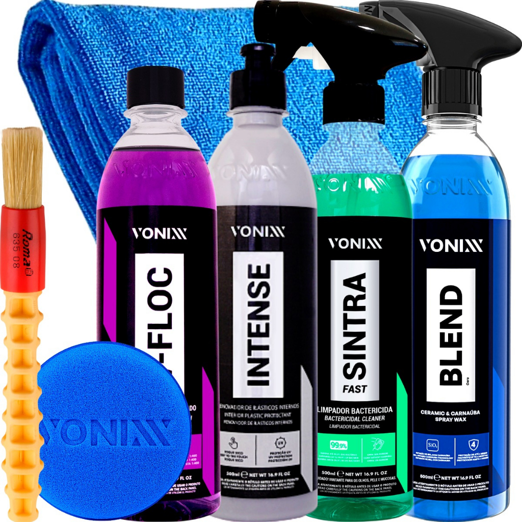 V-Floc Shampoo Intense Sintra Fast Cera Blend Pano Aplicador Pincel Roma - Spare Parts and Accessories for Vehicles