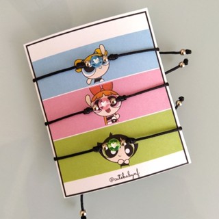 trio pulseiras da Amizade meninas super poderosas