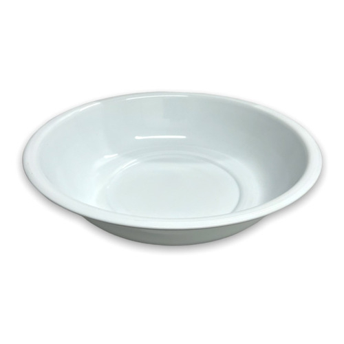 Bacia De Agata Branca Esmaltada Grande 50 Cm