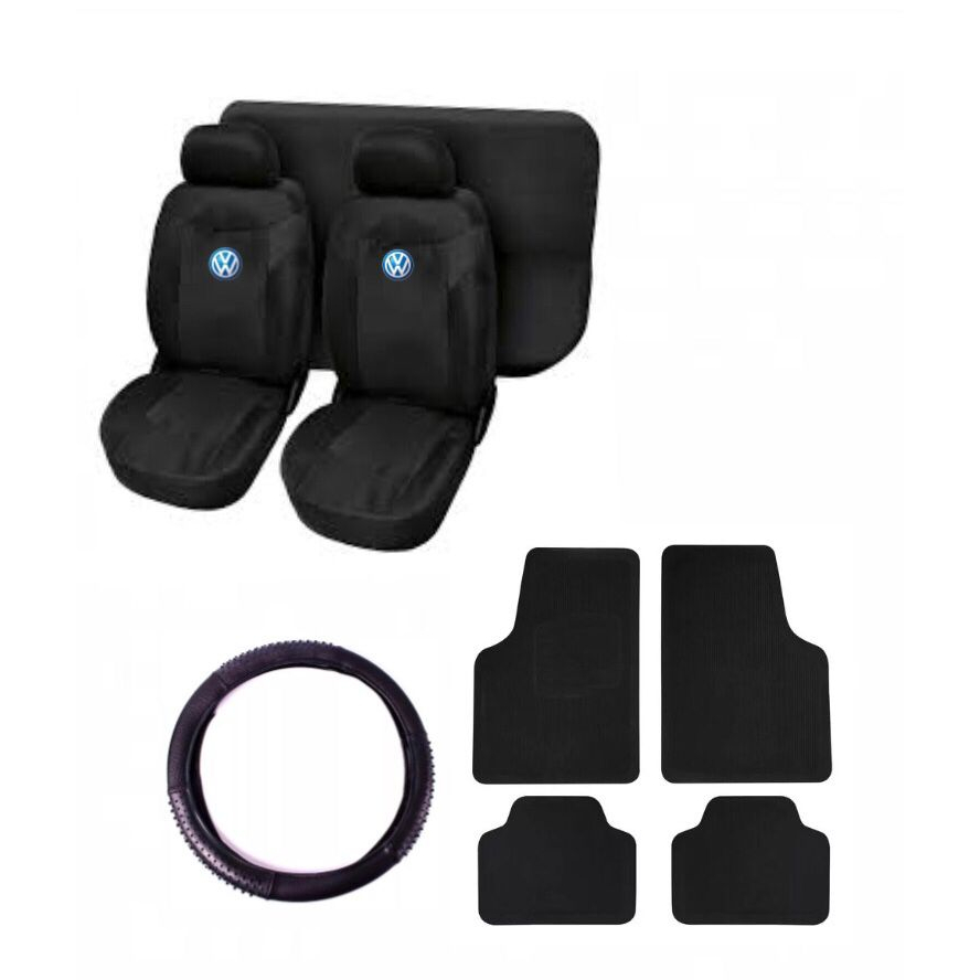 kit capa banco carro tecido jakar automotivo tapete volante Volkswagen  SANTANA
