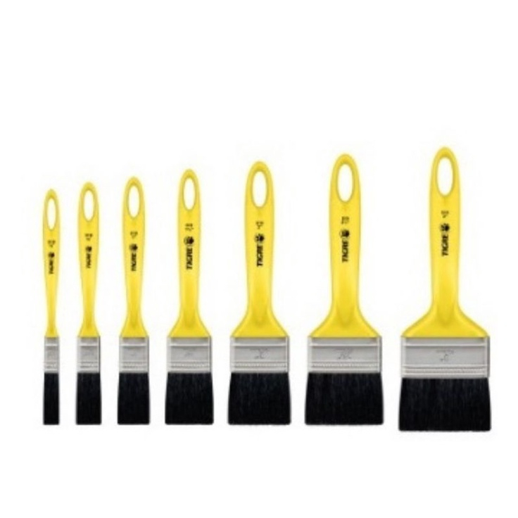Trincha Pincel para Pintura Tigre 519 Sintético Preto para Esmalte e Óleo