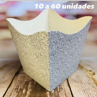 KIT Cachepô decorativo Papel cachepot Festas Flores Decoração COR IMITAÇÃO GLITTER PRATA 2.65 em Oferta na Shopee