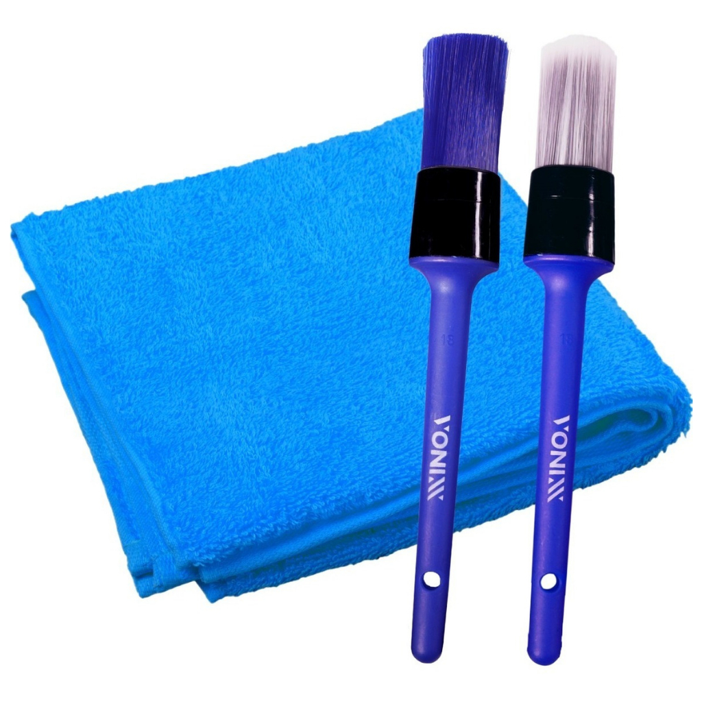 Pincel Interno E Externo Vonixx + Pano de Microfibra 40x40cm