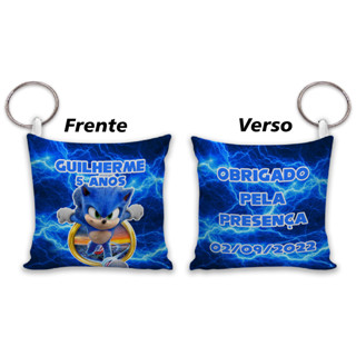 35 Almochaveiros Personalizados - Sonic - Lembrancinhas
