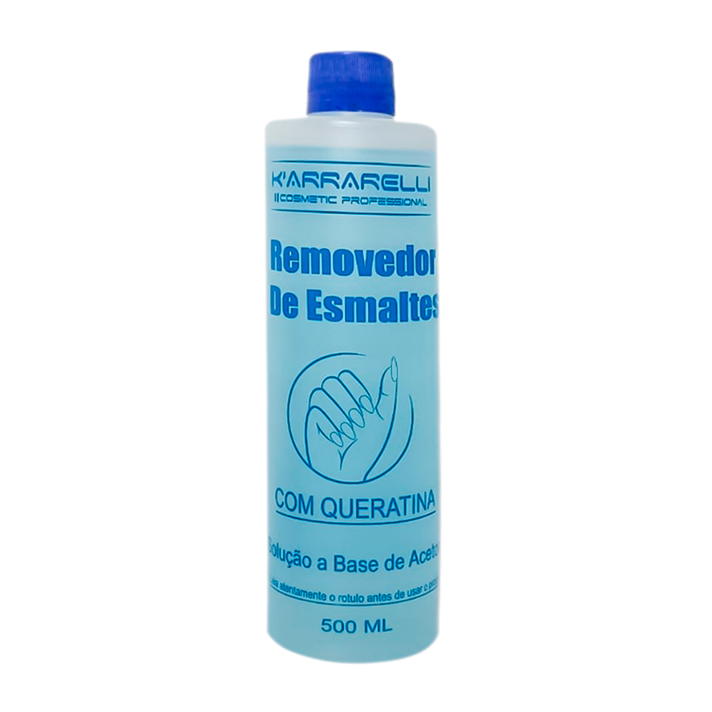 Removedor de Esmalte a Base de Acetona K'arrarelli 500ml - Solução com Queratina Karrarelli