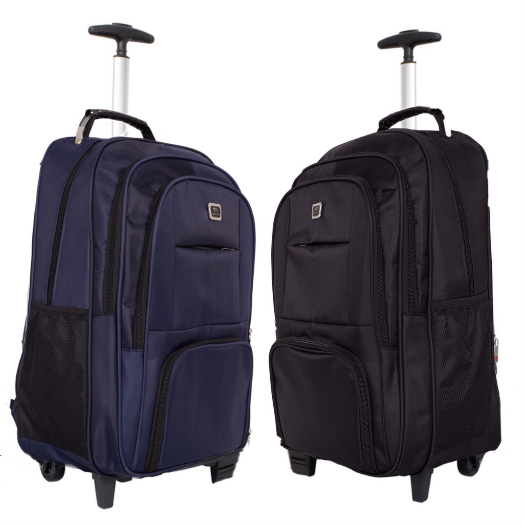 Mochila com rodinho Feminina Masculina 50 Litros  Unissex  Faculdade Escolar Trabalho e Viagem em Oferta na Shopee