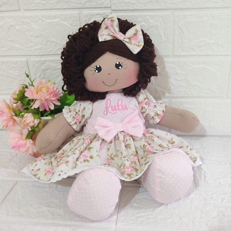 Boneca de Pano  personalizada negra, Para Brincar, Decorar, Ensaio Fotográfico, Lembrancinha