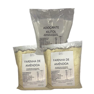 2kg Farinha de Amêndoa + 1kg Xilitol