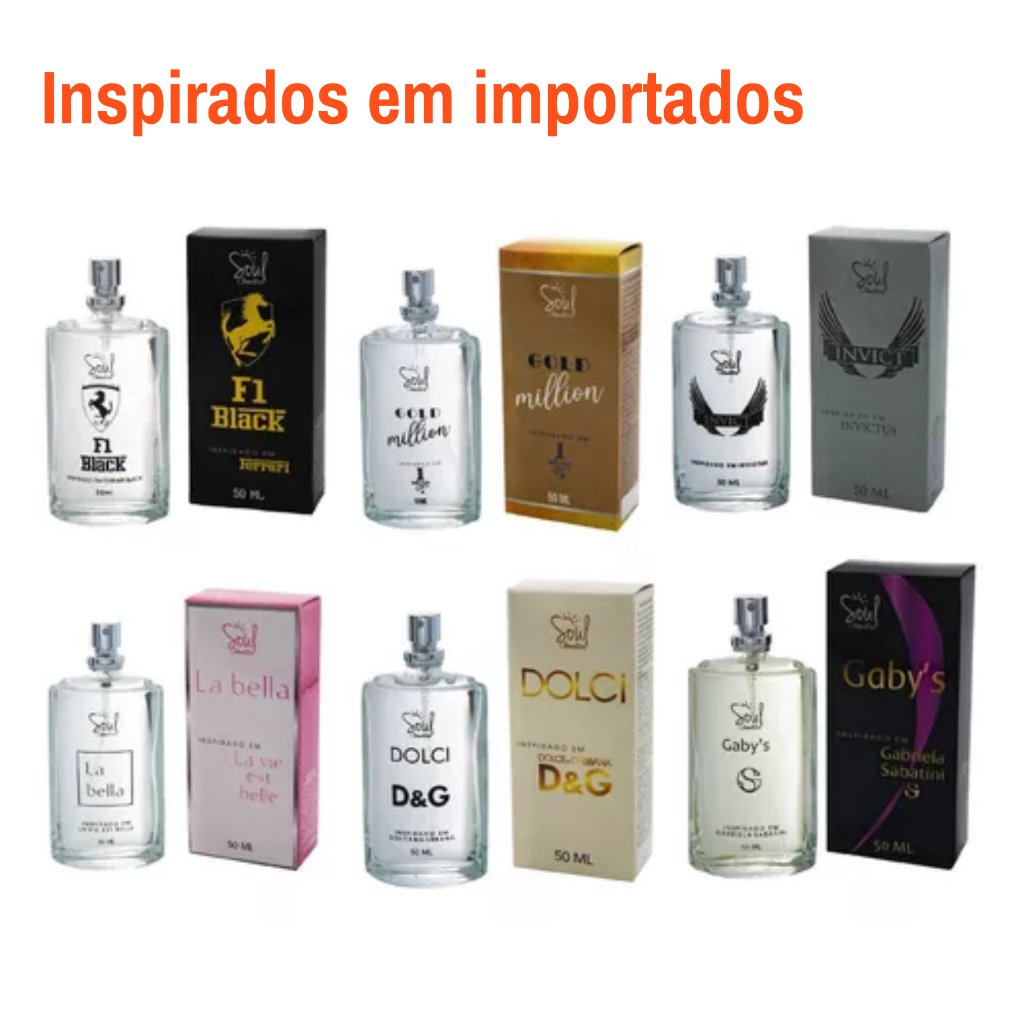 Perfume Feminino Masculino Fragrâncias Importadas 50ML