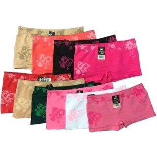 Kit 12 Calcinha Box Boxer Shortinho Short Cueca Feminina 2a16 anos (JUVENIL) (MICROFIBRA)