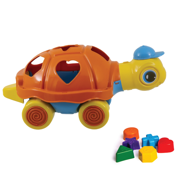 Tartaruga Brinquedo Pedagógica Para O Desenvolvimento Infantil Com Peças De Encaixar em Oferta na Shopee