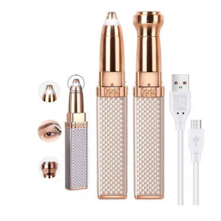 Caneta Depiladora Feminina Aparadora Sobrancelha E Buço 2x1
