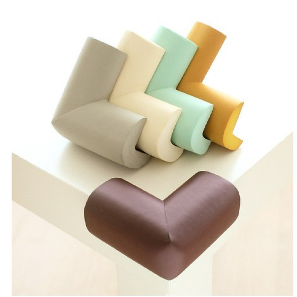 4 Unidades Protetor de Quina com Espuma Grossa Macia Cantoneira Pretetora com Adesivo para Bebê em Oferta na Shopee