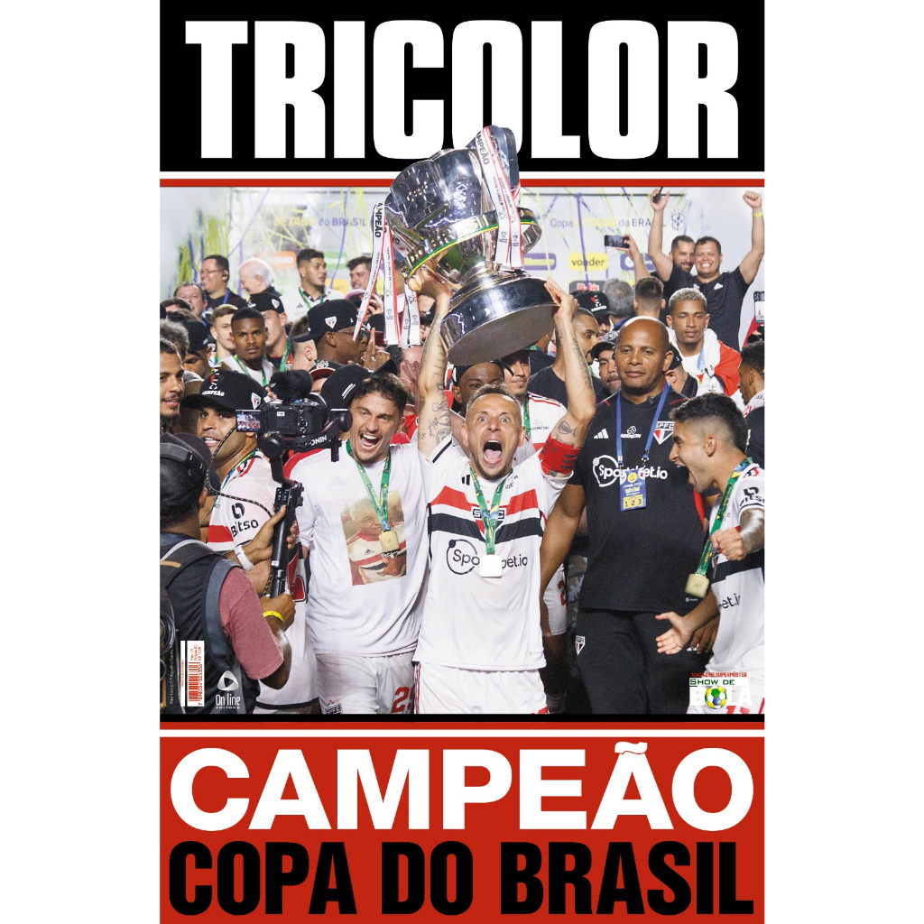Show de Bola Magazine Superpôster | São Paulo Campeão Copa do Brasil 2023 - Books & Magazines