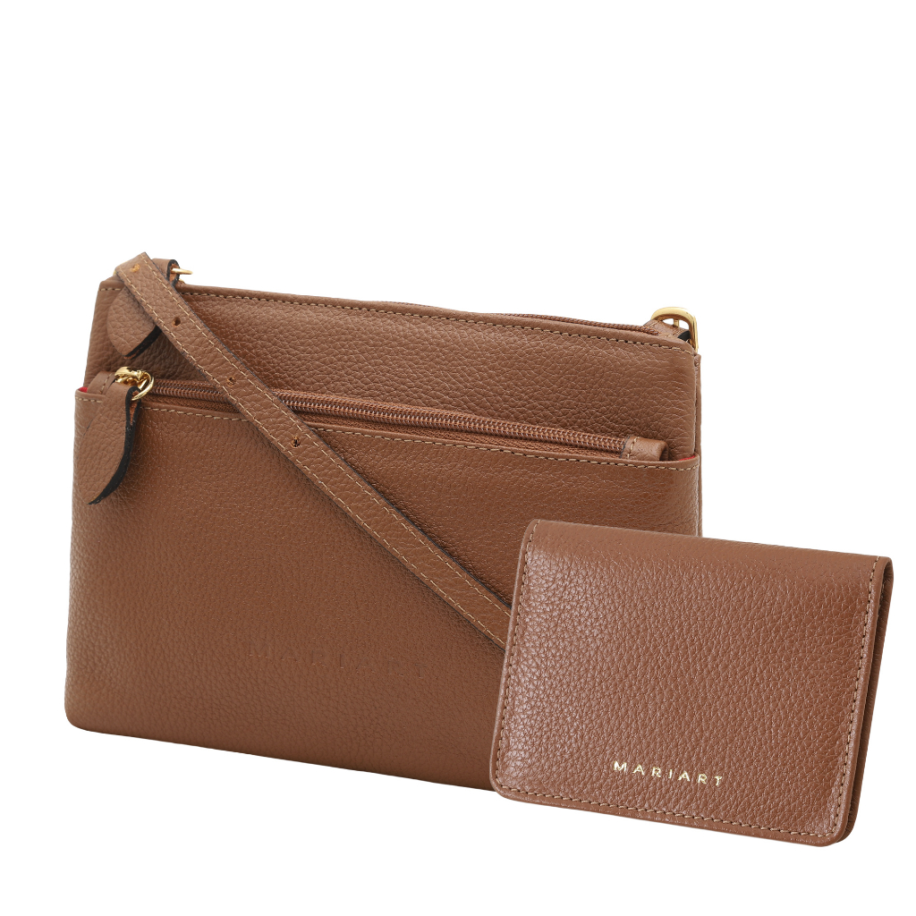 Kit de Bolsa e Carteira Feminina em Couro Bovino Legítimo Mariart Ágata + 674