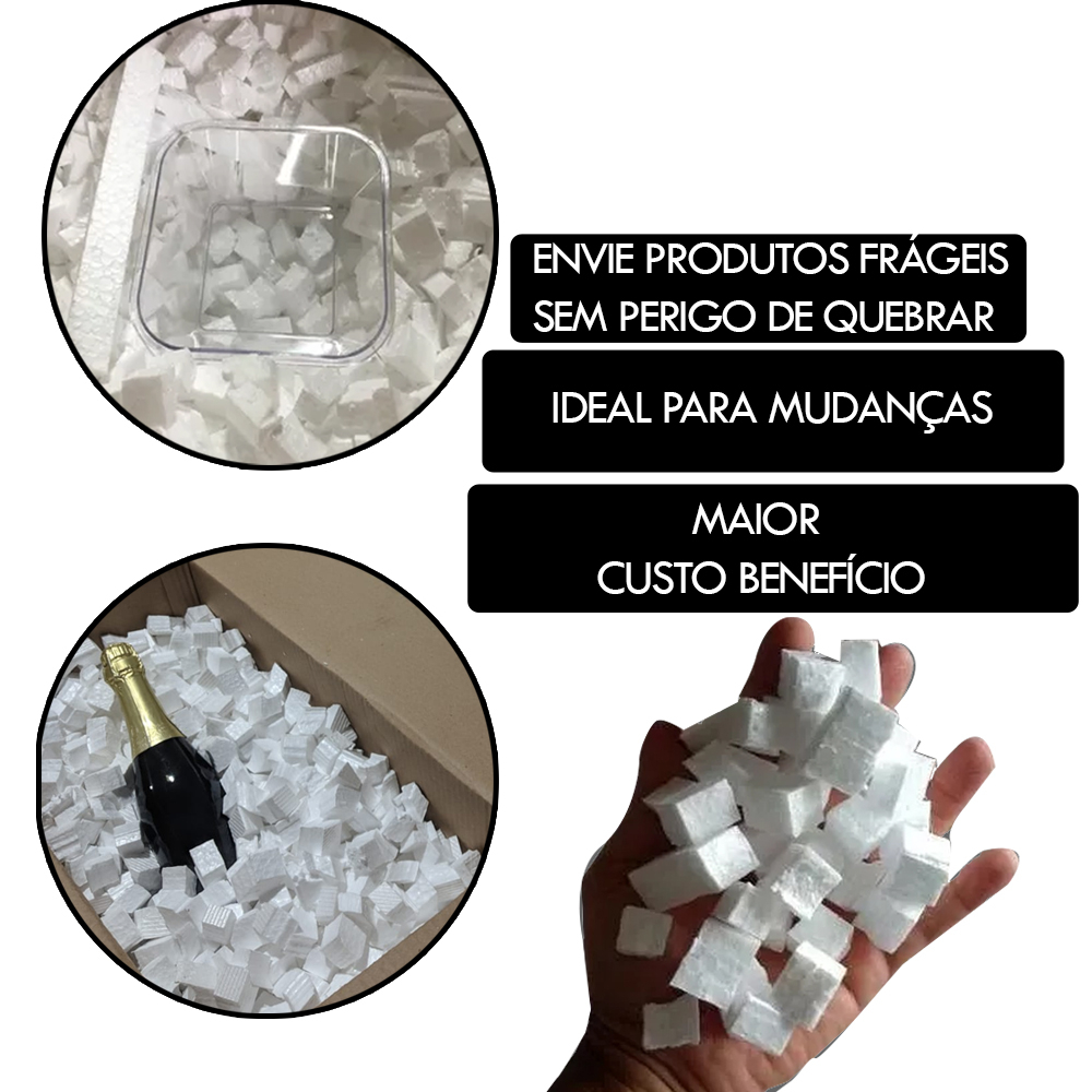 Isopor Cubo Enchimento Caixas Embalagens EPS 200 Litros