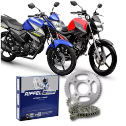 Kit Relação Transmissão Fazer 150 Factor 150 Factor 125i 17/23 S/Retentor RIFFEL 91158