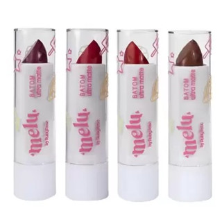 Batom Bala Ultra Matte Melu By Ruby Rose RR8521 Diversas Opções